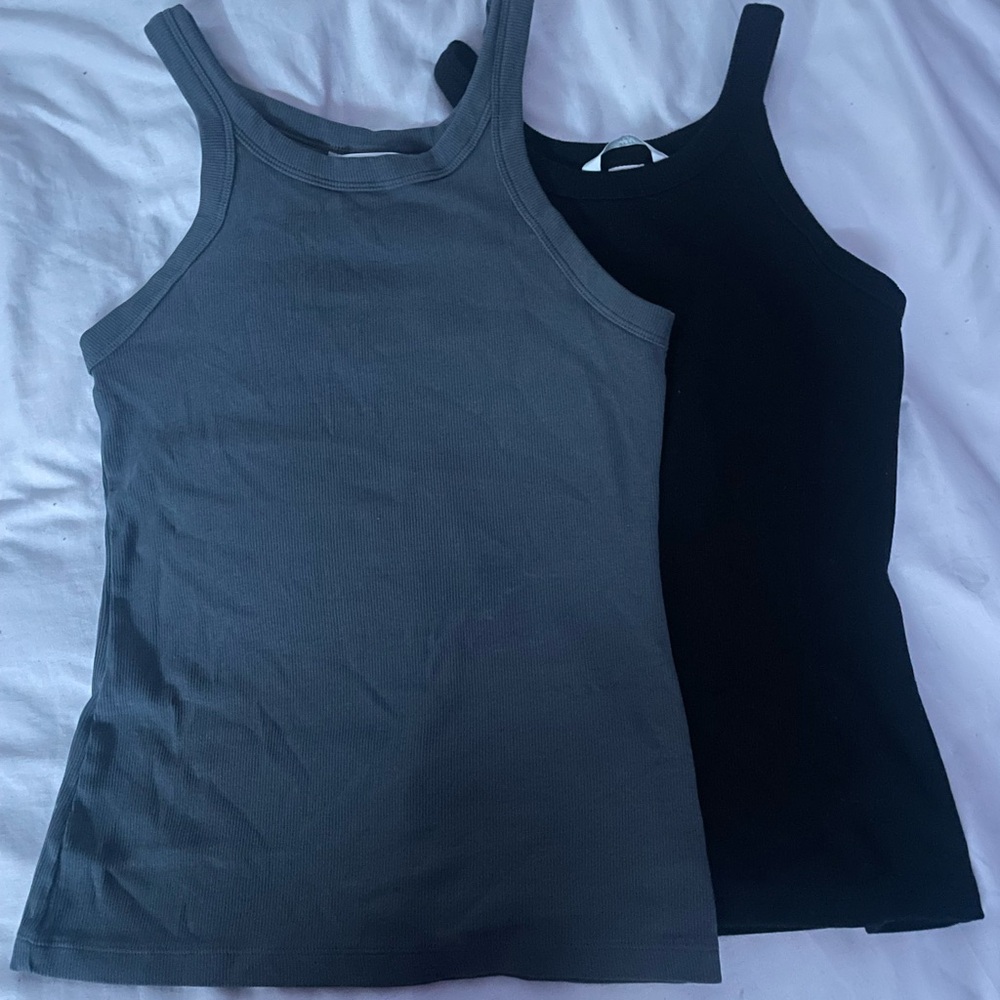 H&M black and gray tank tops